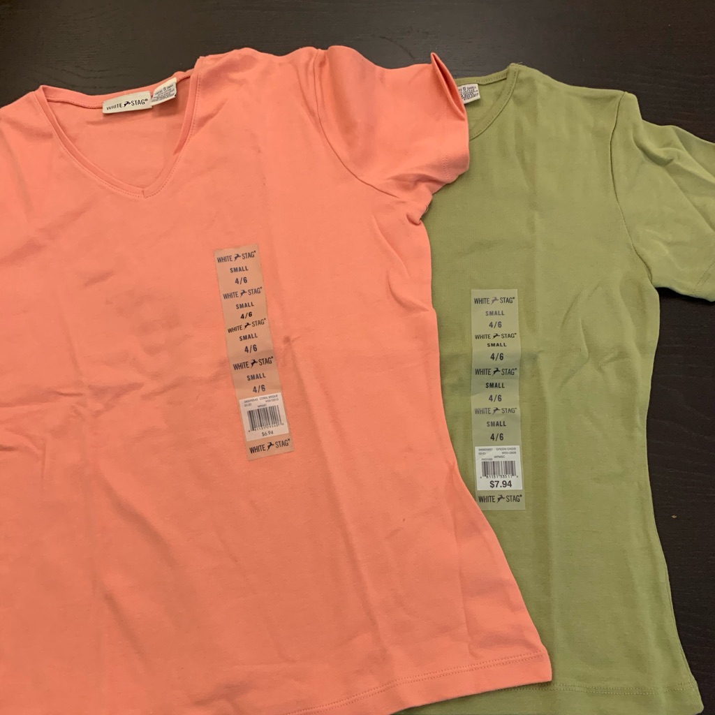 Two Solid Colored Tshirts